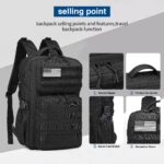 Wotony Militärischer Taktischer Rucksack 25L – Wasserdichter Assault Pack für Herren – Bild 5