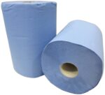 2x Putzrolle Blau 2-lagig 500 Blatt – Saugstarke Reinigungstücher für Gewerbe
