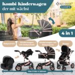 KESSER Loops 4 in 1 Kombikinderwagen – Komplettset von Geburt bis Kleinkindalter – Bild 3
