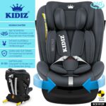 KIDIZ Autokindersitz 0-12 Jahre mit Isofix & 5-Punkt-Gurt – Mitwachsender Kindersitz Gruppe 0/1/2/3 – Bild 3