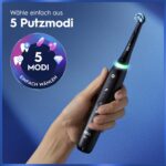 Oral-B iO Series 5 Elektrische Zahnbürste Schwarz – 5 Putzmodi mit Andruckkontrolle – Bild 3
