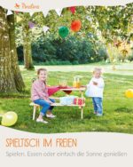 PINOLINO Nicki 4er Kindersitzgruppe aus Massivholz – Picknicktisch für Garten – Bild 2
