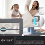 KESSER Bettgitter 180 cm Höhe 42 cm – Klappbarer Rausfallschutz für Kinder & Babys – Bild 5