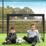 SONGMICS Fussballtor 2er Set 90x120x90 cm – Pop-up Tor für Kinder mit schnellem Aufbau – Bild 3