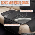 LIONSTRONG Kindersitzunterlage ISOFIX-geeignet – Autositzschoner Schwarz 2er-Set – Bild 4