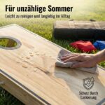 Briliantwerk® Cornhole Spiel – 11-teiliges Echtholz Wurfspiel mit Tragetasche für Garten & Outdoor – Bild 4