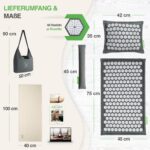 BACKLAXX® Akupressurmatte-Set mit Kissen, Tuch & Tasche – Ganzköpermassage für Rücken & Nacken – Bild 5