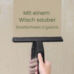 dancemoon JustHang Duschabzieher 25 cm – Streifenfreie Reinigung mit integriertem Haken – Bild 4