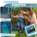 KESSER Gartentrampolin Ø 244–427 cm mit Sicherheitsnetz – GS-zertifiziert für Kinder & Erwachsene – Bild 4