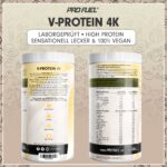 ProFuel Vegan Protein Vanille 2x750g – 81% Eiweiss 4K Blend für optimale Muskelentwicklung – Bild 6