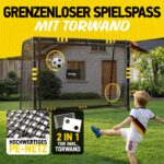Racetex Fussballtor für Garten – Anti-Rost Metalltor mit Polsterung & Erdanker – Bild 4