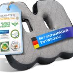 Healthfix® Orthopädisches Sitzkissen Medium – Ergonomischer Sitzkomfort mit Memory Foam für Büro & Homeoffice