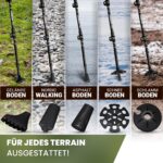 Alpenwert Teleskop-Wanderstöcke Carbon-Aluminium – TÜV geprüft für Damen & Herren – Bild 6