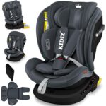 KIDIZ Autokindersitz 0-12 Jahre mit Isofix & 5-Punkt-Gurt – Mitwachsender Kindersitz Gruppe 0/1/2/3