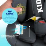 KIDIZ Autokindersitz 0-12 Jahre mit Isofix & 5-Punkt-Gurt – Mitwachsender Kindersitz Gruppe 0/1/2/3 – Bild 5