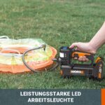WORX WX092.9 Akku-Kompressor 4in1 – Digitale Luftpumpe mit LED bis 10 bar – Bild 4