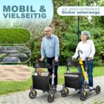 KESSER Aluminium-Rollator faltbar – leicht, höhenverstellbar & sicher für Senioren – Bild 8