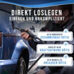 LUKEDO Handpumpe 2m Schlauch – Universelle Umfüllpumpe für Benzin, Diesel & Wasser – Bild 2