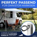 LAINFELD Sturmband-Set für Thule Omnistor – Sturmsicherung mit 35cm Heringen & Ankerplatte – Bild 3