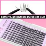 VEYESBEAUTY Wimpern Cluster 5-Sekunden Lashes Manga (8-18mm) – Einfache Wimpernverlängerung – Bild 2