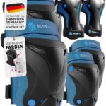 SKATEWIZ 6-teiliges Protektorenset – Knie-, Ellenbogen- & Handgelenkschoner für Kinder