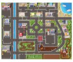 SkippiDoo Kinderspiel-Teppich 200x160 cm – Rutschfest & abwaschbar für sicheres Spielen