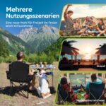 HIGH POINT SPORTS 2er Set Campingstuhl mit Kühlfach & Getränkehalter – bis 120 kg belastbar – Bild 8