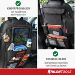 2er-Set Autositz-Organizer mit Tablet-Halter & Federtasche – Rückenlehnen-Schutz für Familie & Business – Bild 3
