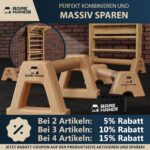 Bare Hands Liegestützgriffe 2er Set – Holz Parallettes für Calisthenics & Handstand – Bild 9