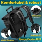 Valkental 3in1 Fahrradtasche 25L – Gepäckträger, Rucksack & Umhängetasche in einem – Bild 3