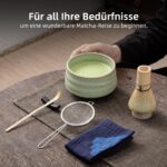 TEANAGOO Matcha Set 7-teilig – Authentische Tee-Zeremonie mit Bambusbesen & Keramikschale – Bild 5