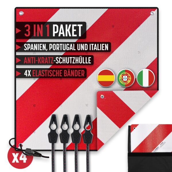 MAGMA Signal Set V20 – Zugelassener Fahrradträger mit Kratzschutz für Spanien & Italien