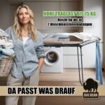 BigDean Wäscheständer Schwarz 20m – Extra dicke Leinen, extra hoch & klappbar – Bild 6