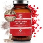 QIDOSHA Granatapfel Extrakt Kapseln hochdosiert – 70% Ellagsäure, 180 Stk, deutsche Fertigung