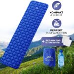 Alpenwert Isomatte Outdoor – Ultraleichte Aufblasbare Schlafmatte für Camping & Trekking – Bild 7