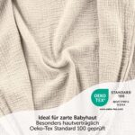 LaLoona Sommerschlafsack Mull ärmelslos – 0.5 TOG Babyschlafsack aus Bio-Baumwolle – Bild 5