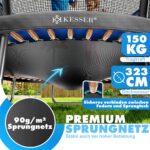 KESSER Gartentrampolin Ø 244–427 cm mit Sicherheitsnetz – GS-zertifiziert für Kinder & Erwachsene – Bild 8