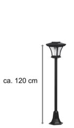 Bonetti Solar Gartenlaterne 120 cm – LED Straßenlaternen-Design mit Lichtsensor & Warmweiss – Bild 3