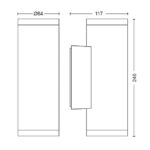 Philips Hue Appear White and Color Ambiance – Smart LED-Wandleuchte Außen, 2er Pack – Bild 3