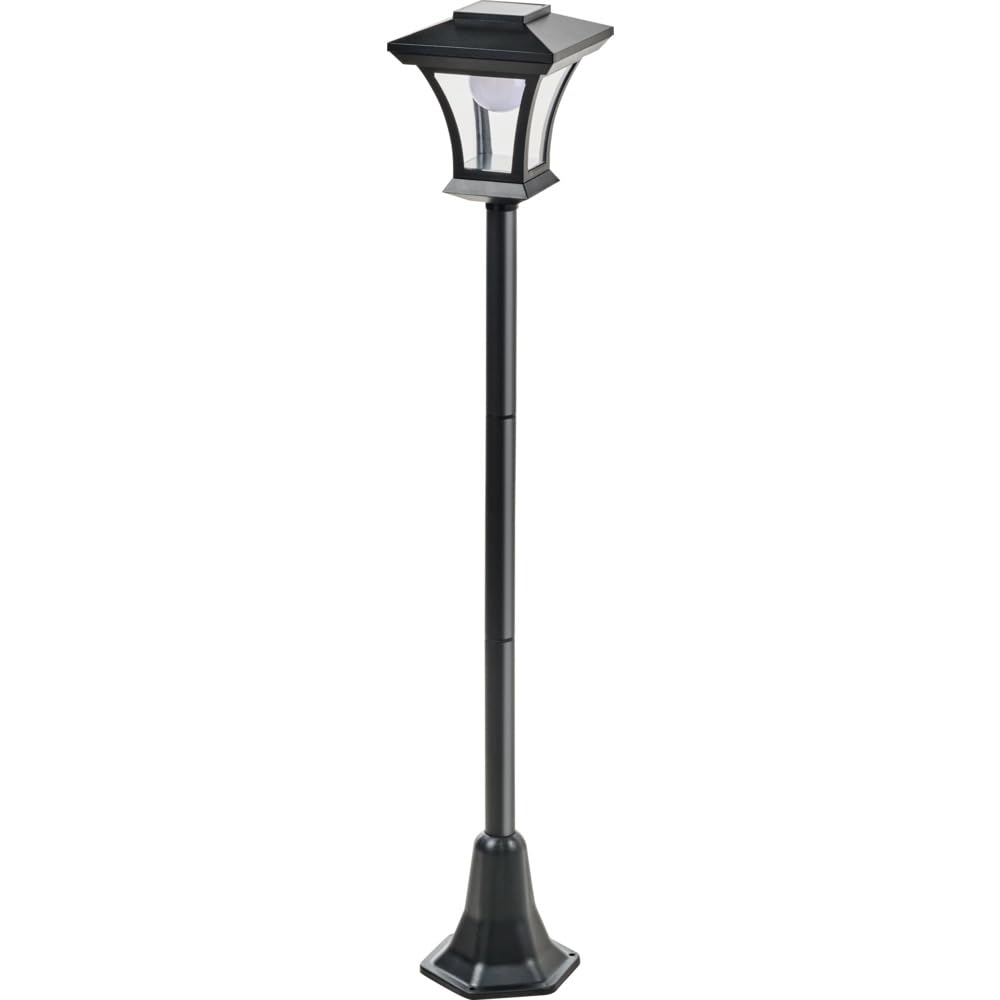 GERMANIA Solar-Gartenlaterne 120 cm – Warmweisses LED-Orientierungslicht im Straßenlaternen-Design