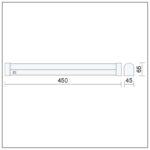 Kwazar Luminaire LED-Spiegelleuchte 12W – Badezimmer Wandleuchte mit Schalter & IP44 – Bild 7