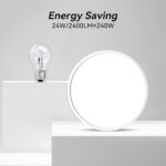 ocioc 2er Set LED-Deckenleuchte 20W 5000K Ø25cm – 2000 Lumen für Küche & Wohnraum – Bild 6
