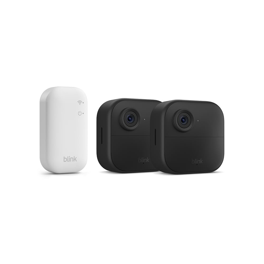 Blink Outdoor 4 2er-Kamerasystem mit Sync Module – Kabellose Sicherheit mit 2 Jahren Batterielaufzeit