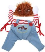 Bprtcra Deadly Doll Hundekostüm Grösse M – Halloween & Cosplay für Mittelgrosse Hunde – Bild 4