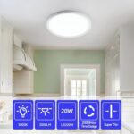 ocioc 2er Set LED-Deckenleuchte 20W 5000K Ø25cm – 2000 Lumen für Küche & Wohnraum – Bild 2