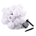 Bawoo Solar Lichterkette 6m mit 30 LED Laternen – Warmweiss Gartenbeleuchtung IP65 – Bild 7