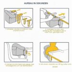Surplex Tischsitz Faltbar – Babyhochstuhl mit 7-Punkt-Gurt, bis 15 kg – Bild 9