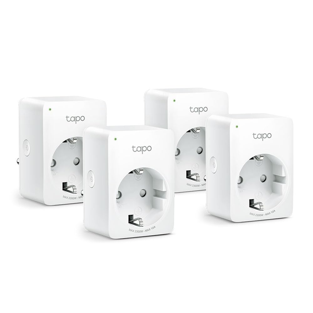 Tapo P100 WLAN Smart Steckdose 4er Pack – Sprachgesteuert für Alexa & Google Home