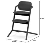 CYBEX Gold LEMO 4in1 Hochstuhl – Mitwachsend von Geburt bis 99 Jahre in Stunning Black – Bild 2