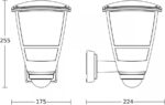 Steinel L 10 S Aussenwandleuchte Schwarz – 180° Bewegungsmelder für Hauseingang & Garten – Bild 3
